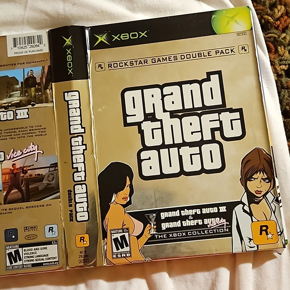 1/2 PRICE🔻Xbox Microsoft Grand Theft Auto III & Vice City